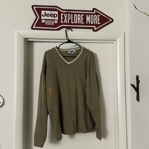 Old navy sweater with small stain